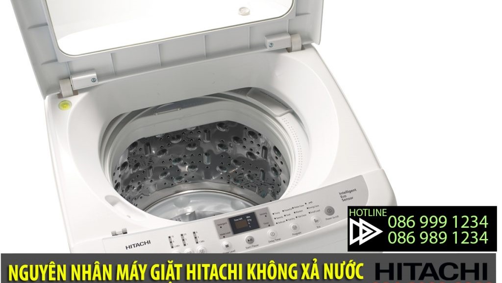 Máy giặt Hitachi không xả nước nguyên nhân có thể do hỏng dây đai động cơ